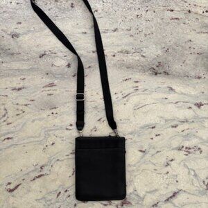Coach Leather Crossbody Bag with Adjustable Nylon Strap
